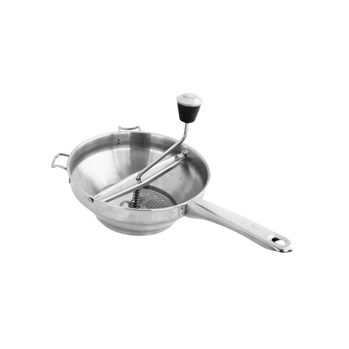Potato Ricer Stainless Steel Masher Food Mill for Smooth Mash and Puree - Silver