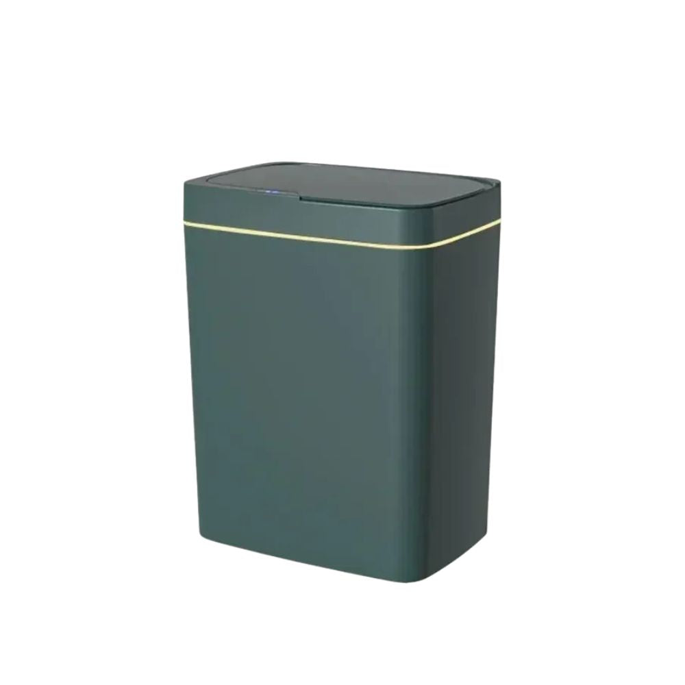 Trash Bin 15L Automatic Sensor Touchless Waterproof Waste Basket for Kitchen Bathroom - White