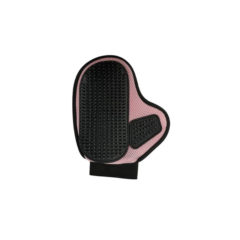 Pet Grooming Glove Washable Hair Removal Brush for Cats and Dogs - Pink