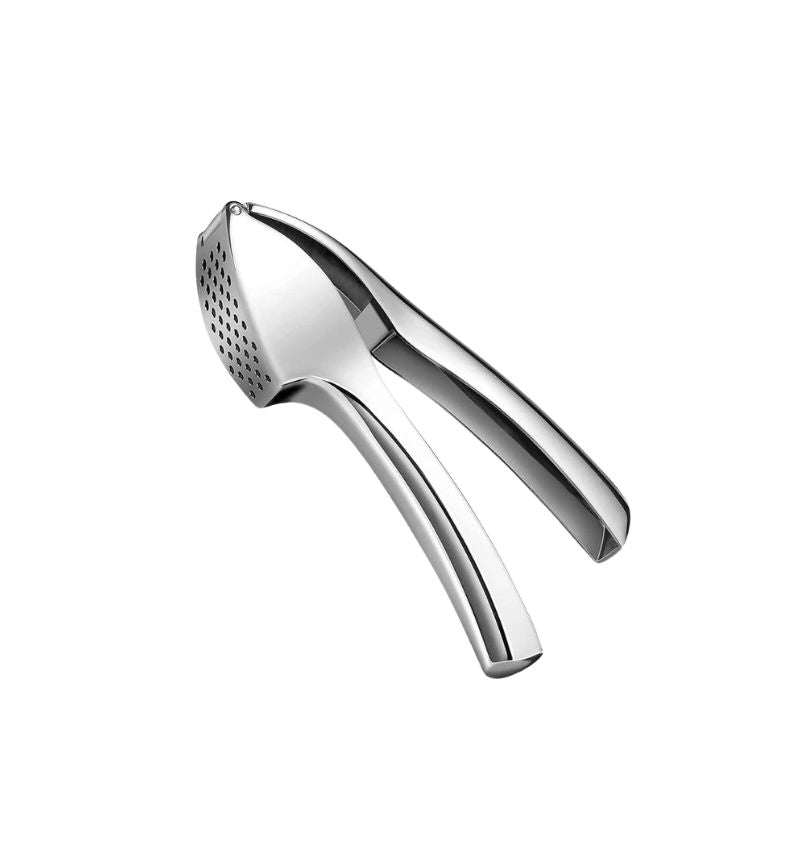 Garlic Press Zinc Alloy Manual Garlic Mincer Ergonomic Handle 180° Opening Kitchen Tool