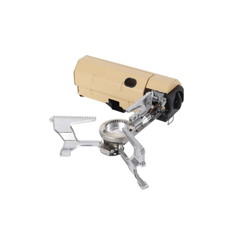 Camping Gas Stove 2670W Portable Folding Butane Burner Cooking System - Khaki