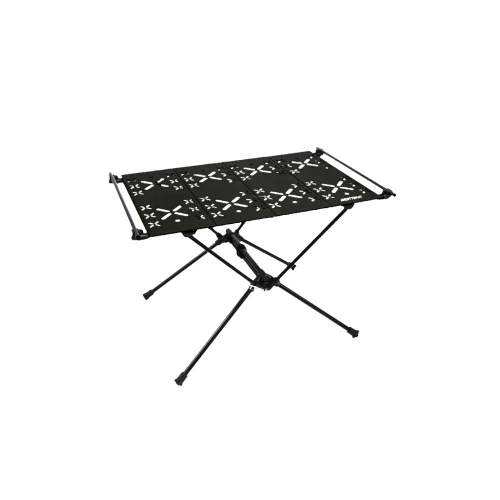 Camping Folding Table 59cm Portable Aluminium Alloy Outdoor Picnic Table with Storage Bag - Black