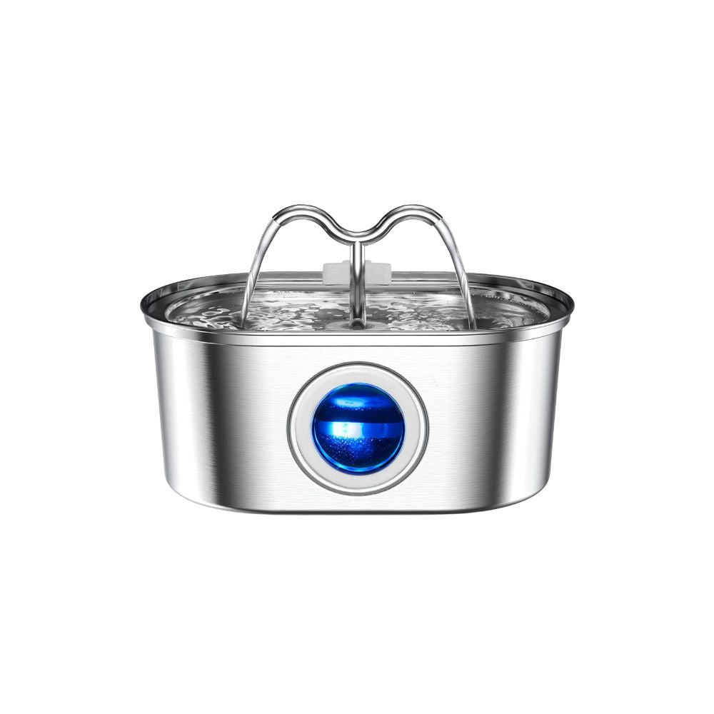 Cat Drinking Fountain 3.2L Stainless Steel Automatic Water Dispenser with Filtered Flow for Daily Hydration