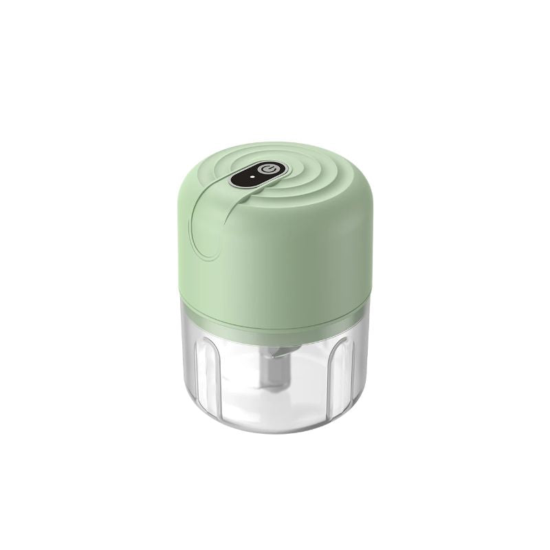 Electric Food Chopper 250mL USB Rechargeable Mini Garlic Meat Vegetable Grinder - Green