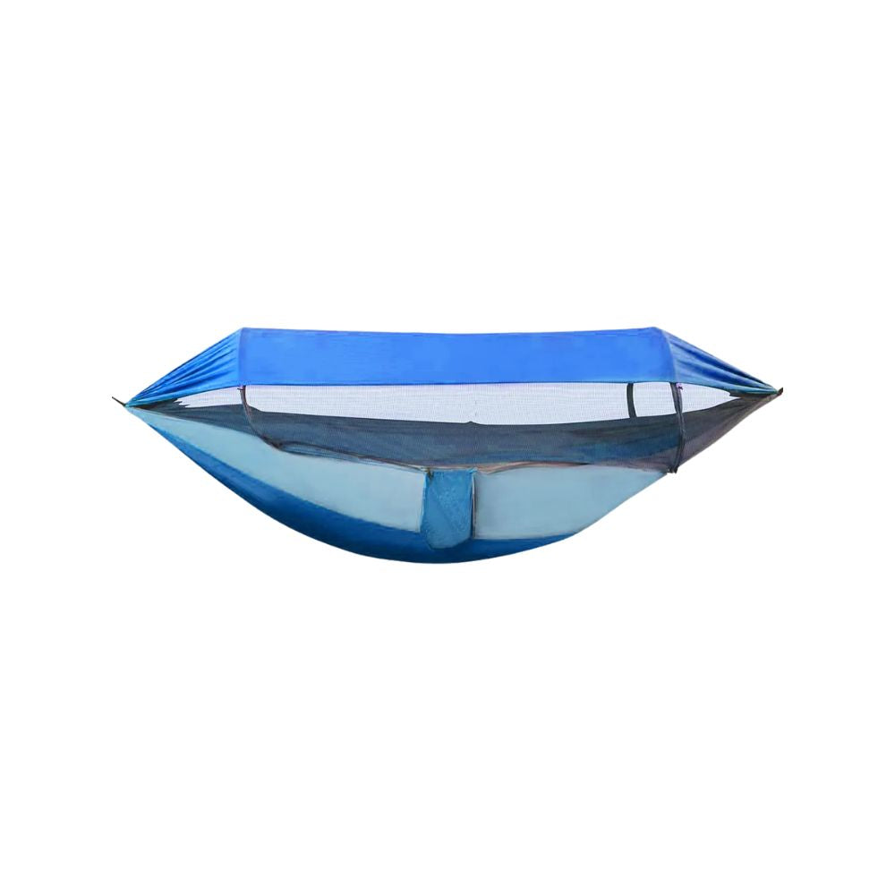 Camping Hammock Quick Open Mosquito Net Outdoor Travel Hammock - Blue