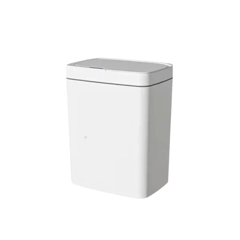 Trash Bin 15L Automatic Sensor Touchless Waterproof Waste Basket for Kitchen Bathroom - White