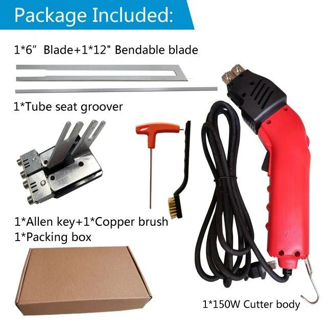 Foam Cutter 150W Electric Styrofoam Cutting Tool with 6in Blade 12in Bendable Blade Portable Set