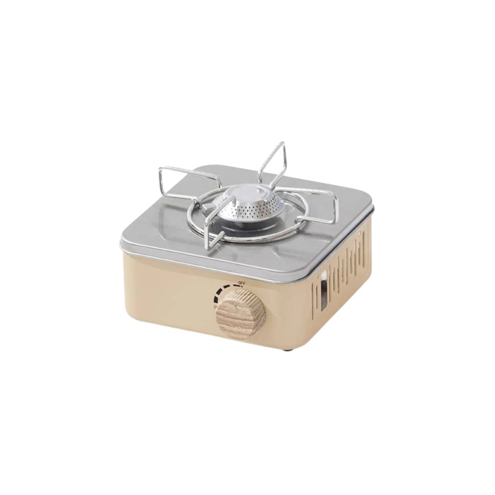 Camping Gas Stove 2800W Portable Butane Cassette Burner Electronic Ignition - Khaki