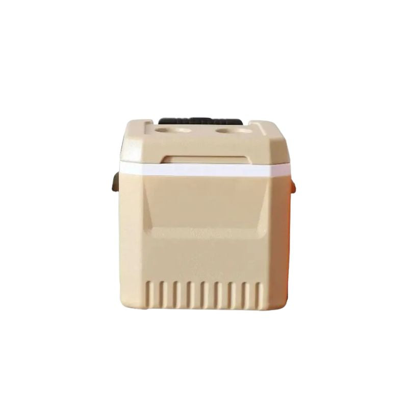 Camping Cooler Box 18L Insulated Ice Chest With Wheels and Trolley Handle - Khaki