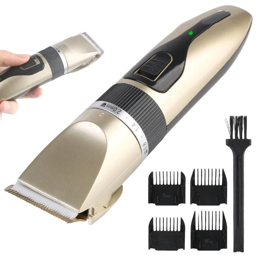 Pet Hair Clipper Rechargeable Electric Grooming Trimmer Cordless Hair Cutting Kit for Dogs Cats Rabbits