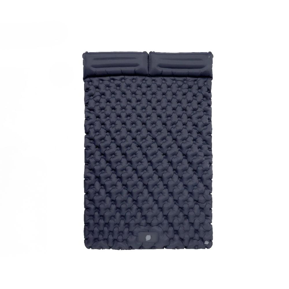 Double Camping Sleeping Pad Inflatable Mattress 200cm Portable Folding Bed - Blue