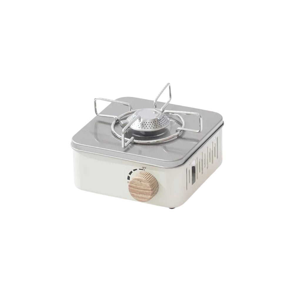 Camping Gas Stove 2800W Portable Butane Cassette Burner Electronic Ignition - Khaki