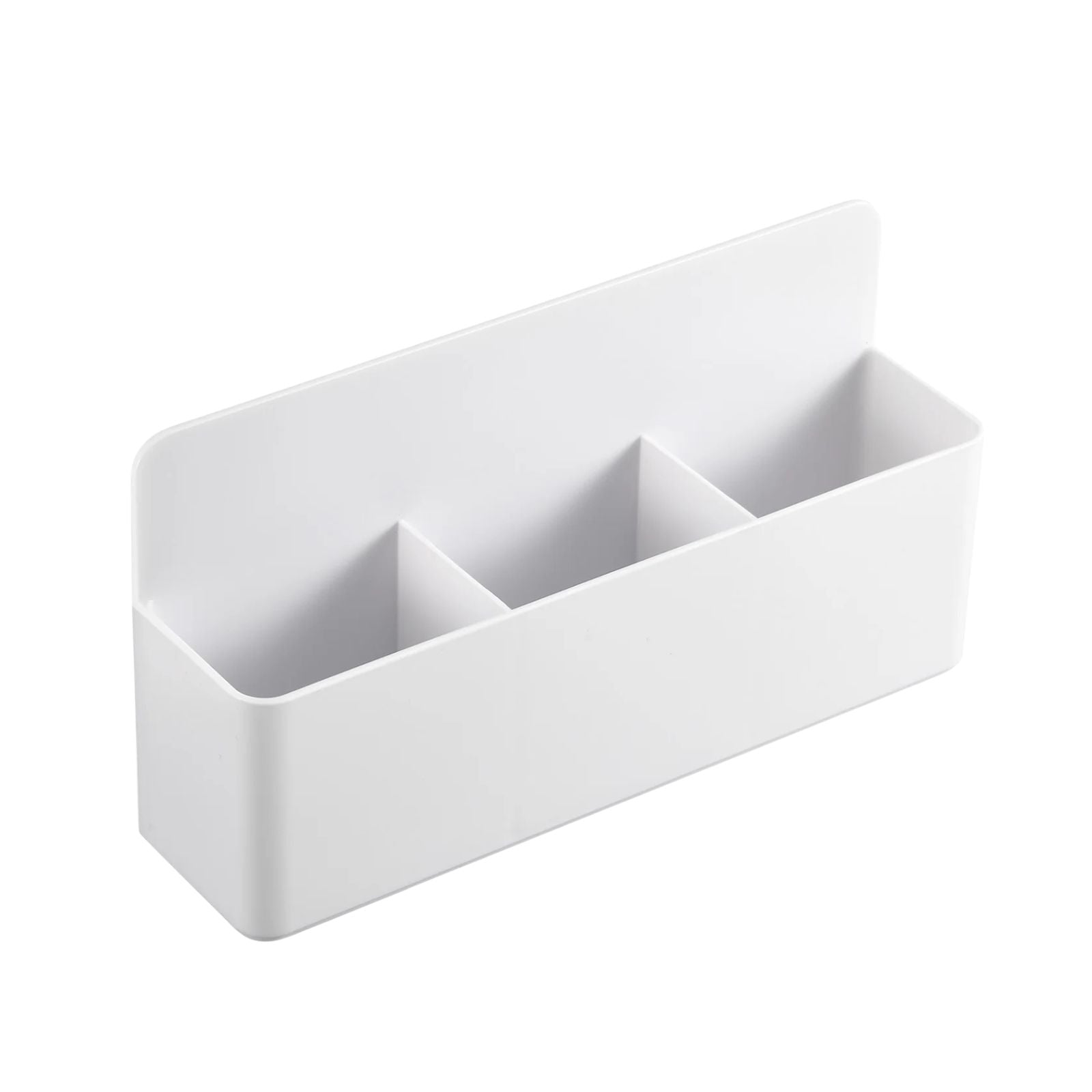 Magnetic Marker Holder 21cm 3 Slot Dry Erase Pen Organiser Durable Storage Rack - White