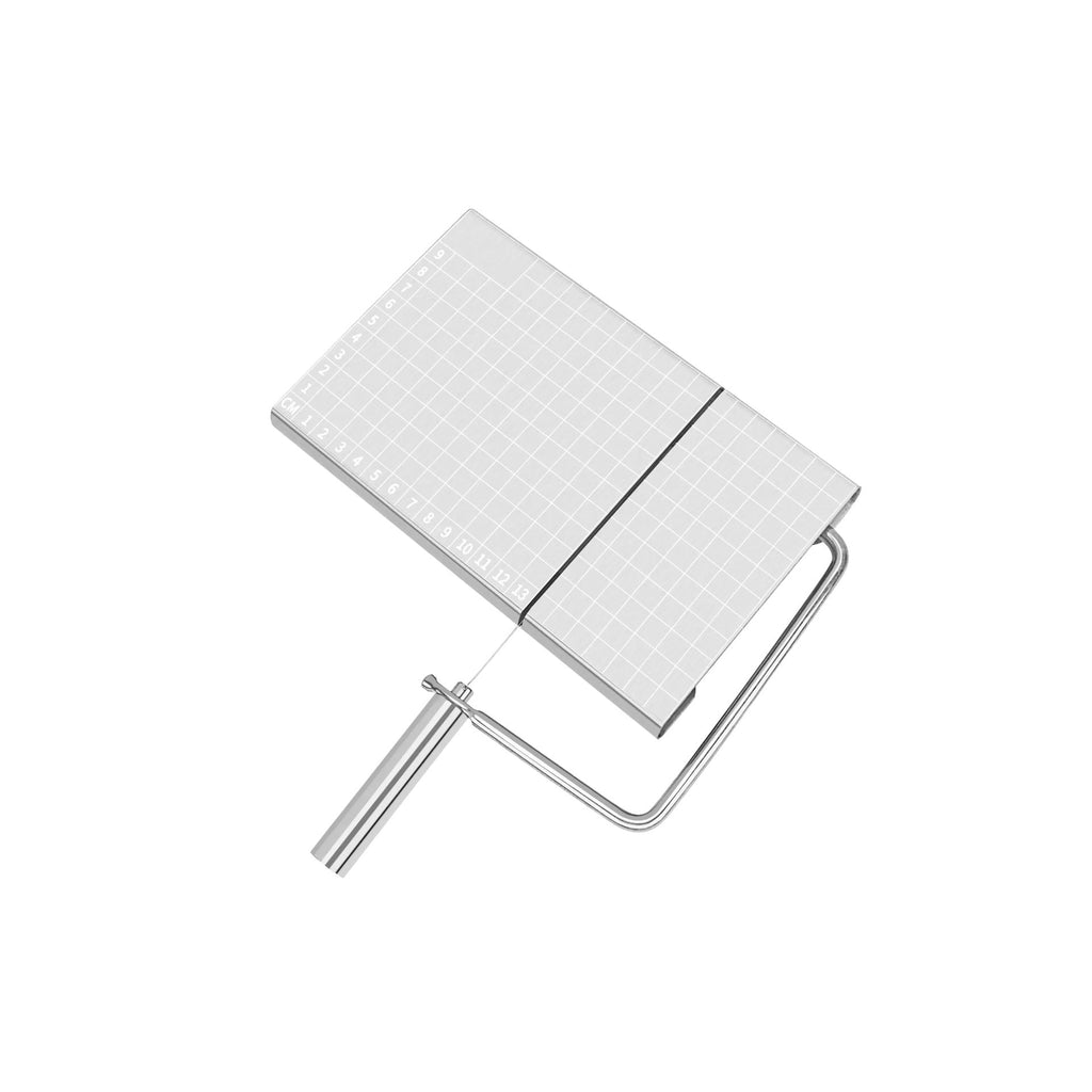 Stainless Steel Cheese Slicer with Measurement Board Wire Cutter for Cheese Butter and Sausage