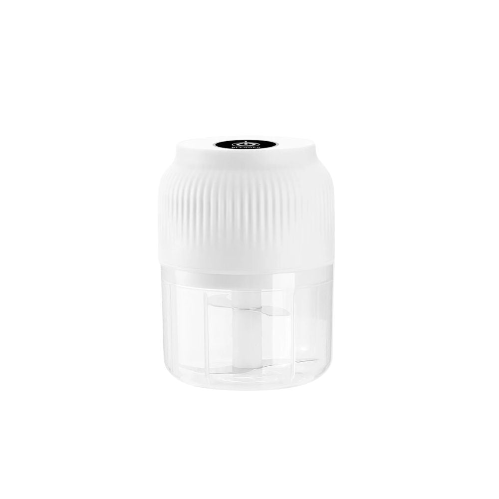 Electric Food Chopper 300mL USB Rechargeable Mini Garlic Meat Vegetable Grinder - Blue