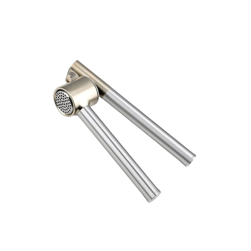 Garlic Press Set Manual Heavy Duty Stainless Steel Garlic Ginger Mincer Crusher Easy Clean Rust Resistant