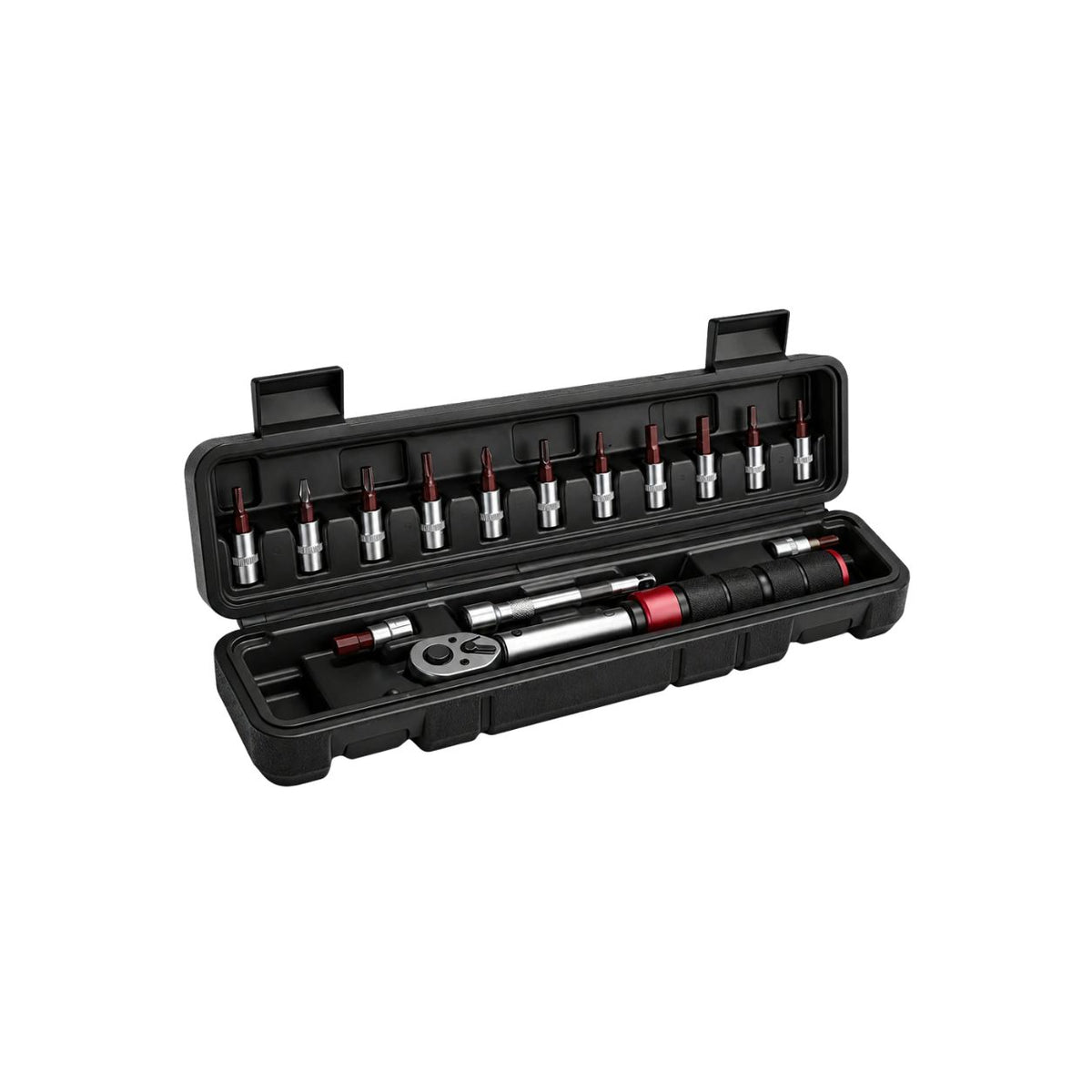 Torque Wrench Set Portable Heavy Duty 1/4 Inch Drive 2-20 N·m Precision Bicycle Repair Tool Kit