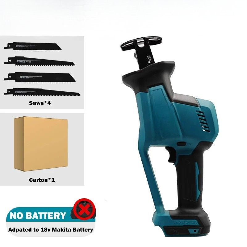 Reciprocating Saw 18V Brushless Cordless Wood Cutting Tool Portable Battery Powered Saw