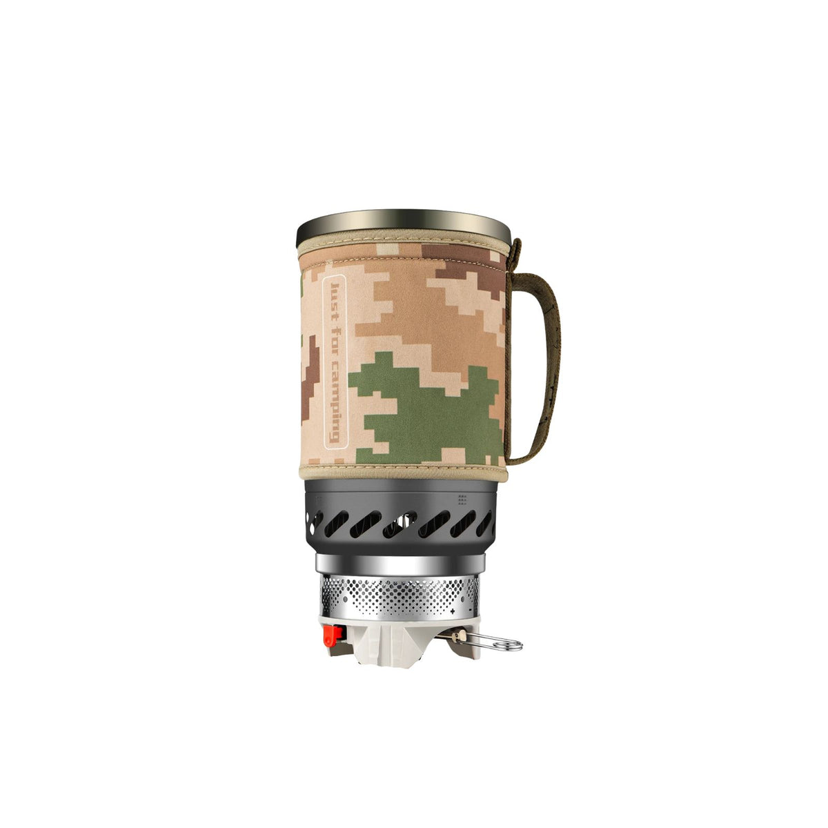 Camping Stove 1400mL Heat Exchanger Pot Portable Outdoor Cooking System - Black