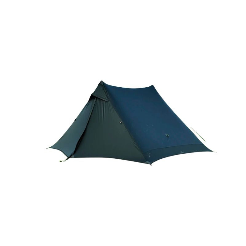 Camping Tent 2 Person Ultralight 1180g 15D Silicone Nylon Waterproof Backpacking - Black
