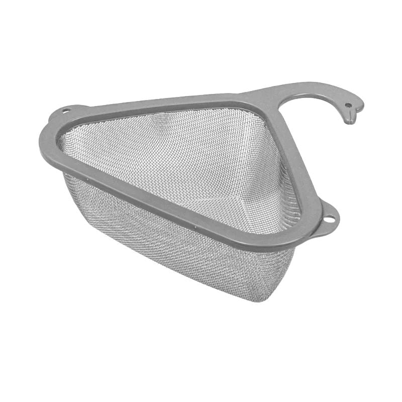 Kitchen Drain Basket 26.5cm Stainless Steel Food Strainer Vegetable Draining Rack - Grey