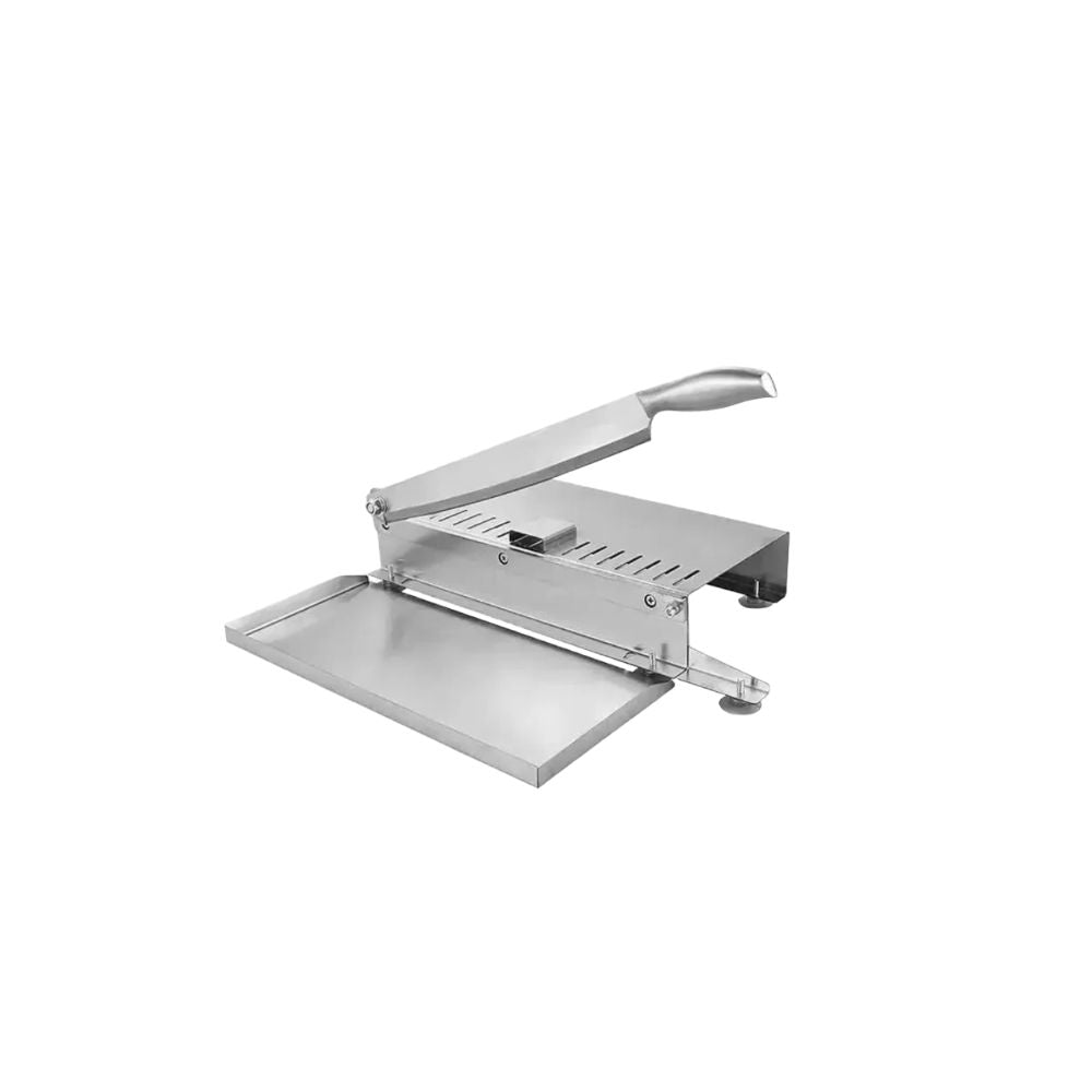 Meat Slicer 21cm Manual Stainless Steel Dual Purpose Blade Washable Compact Kitchen Cutter