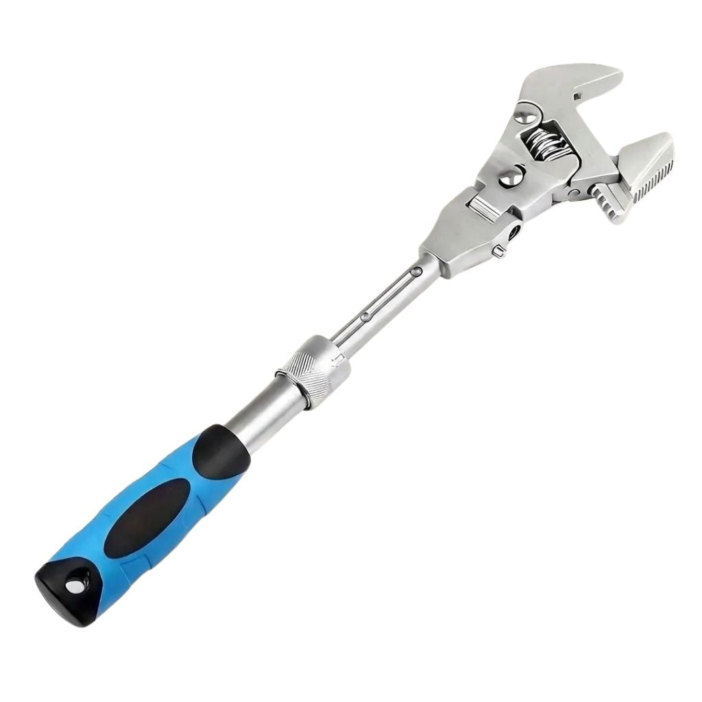 Ratchet Wrench Portable Heavy Duty 5-in-1 Adjustable Swivel Head Extendable Hand Tool