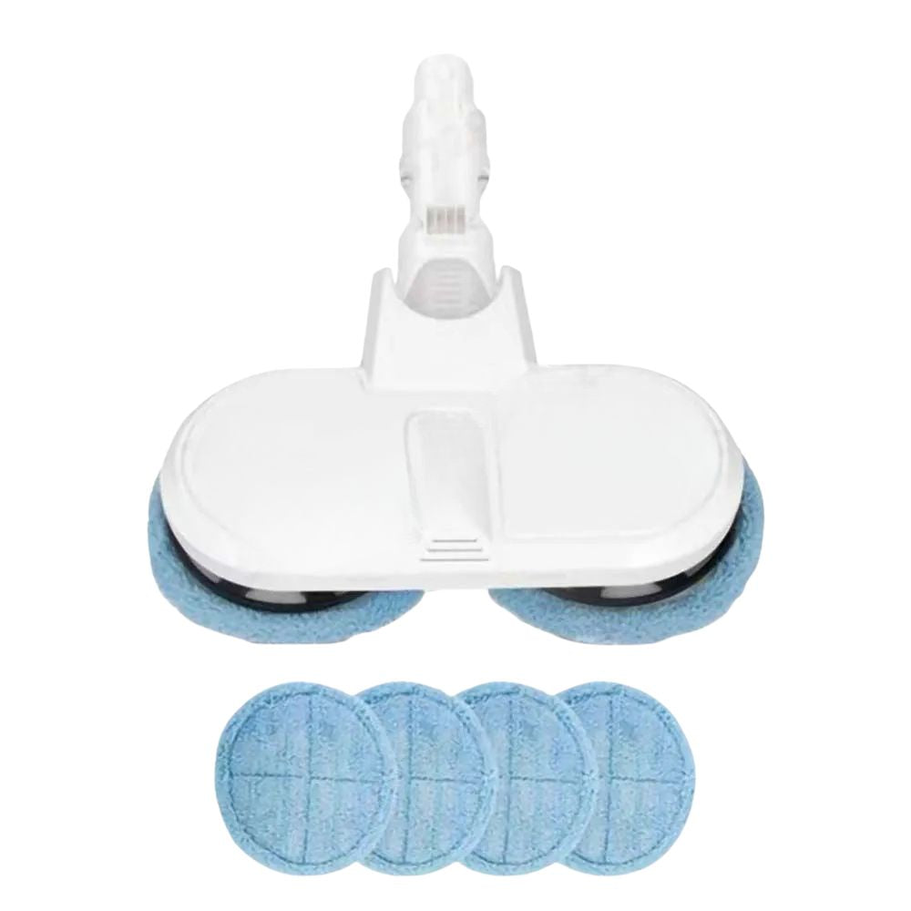 Vacuum Mop Attachment 4 Cloth Pads Water Tank Floor Cleaning Accessory Set White Variant 1