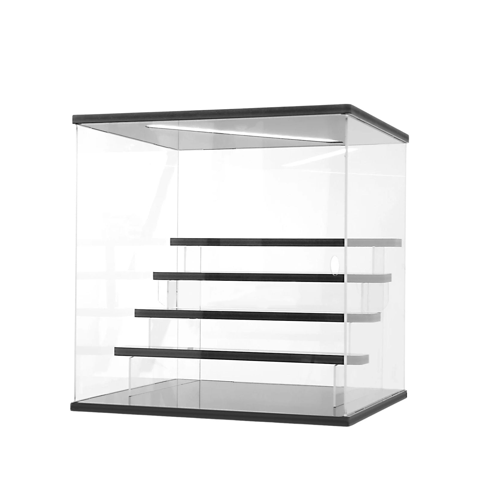Display Case Portable LED Acrylic Organizer Box 5 Layer Stackable Dust Proof