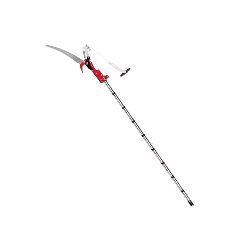 Extendable Tree Pruner 2.4m Pole Saw Branch Cutter SK5 Steel Garden Pruning Tool