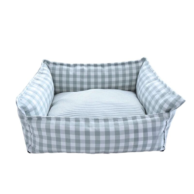 Portable Cotton Pet Sofa Bed 60 cm Breathable Indoor Pet Bed - Red