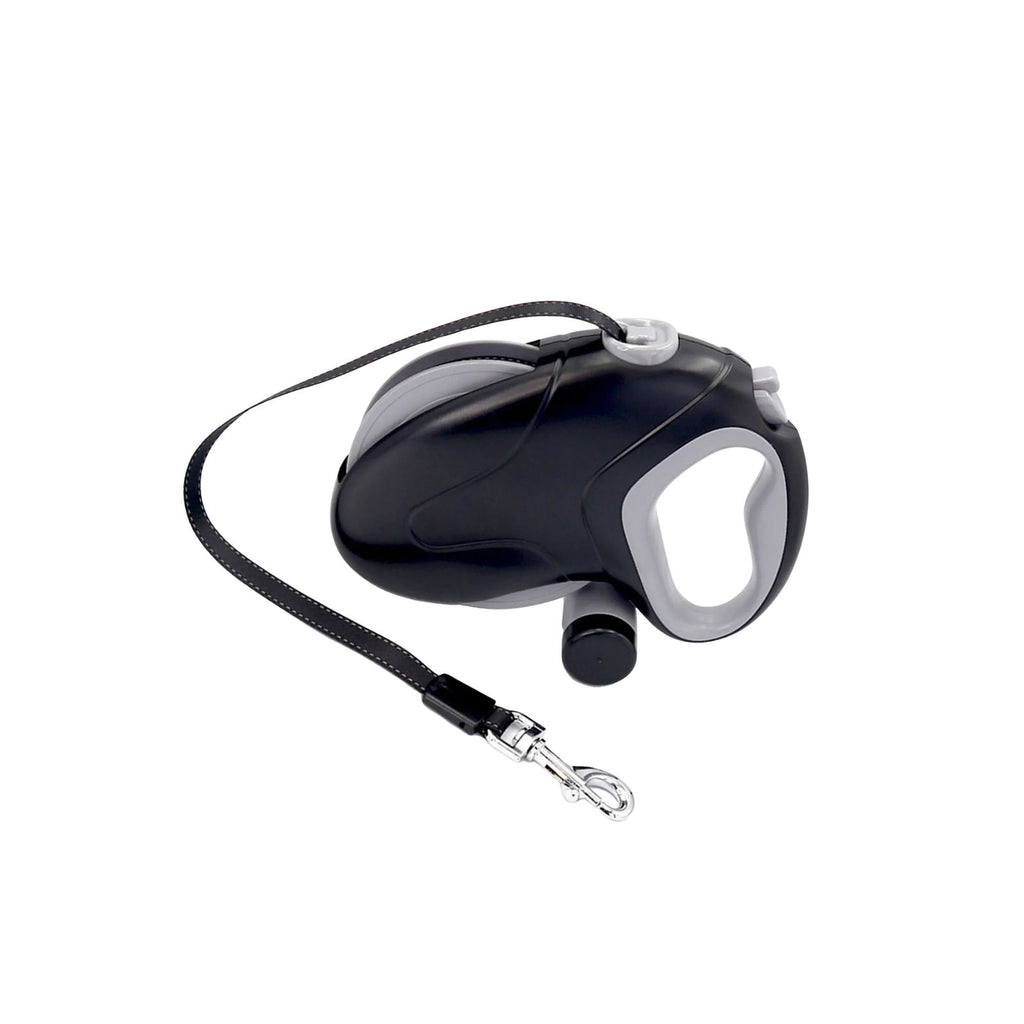Dog Leash 10 m Retractable Lead 360° Tangle Free Handle with Waste Bag Dispenser for Outdoor Walks