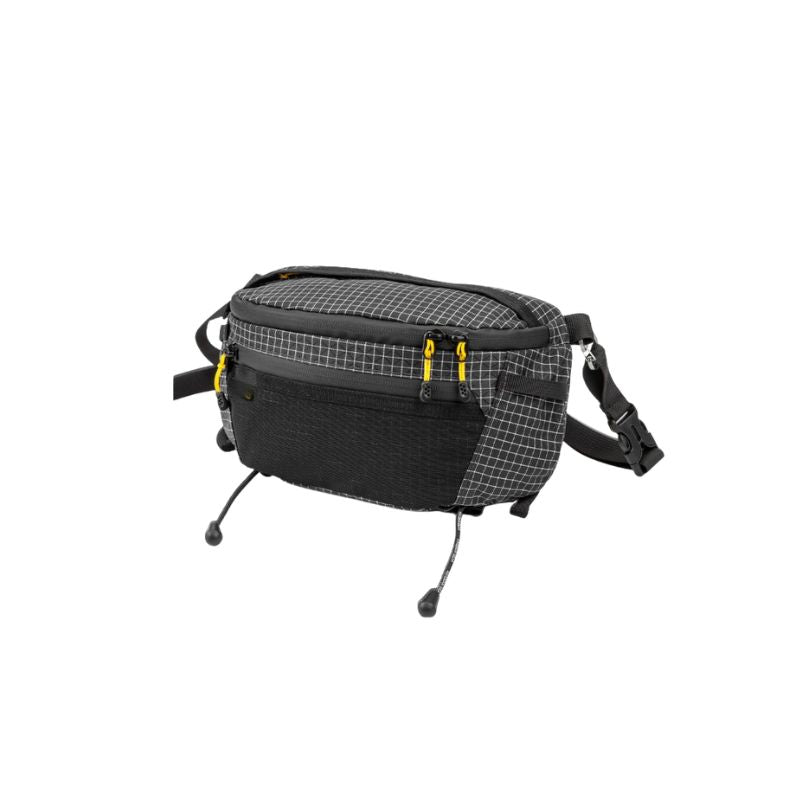 Hiking Chest Bag Waterproof Crossbody Travel Sling Backpack - Black