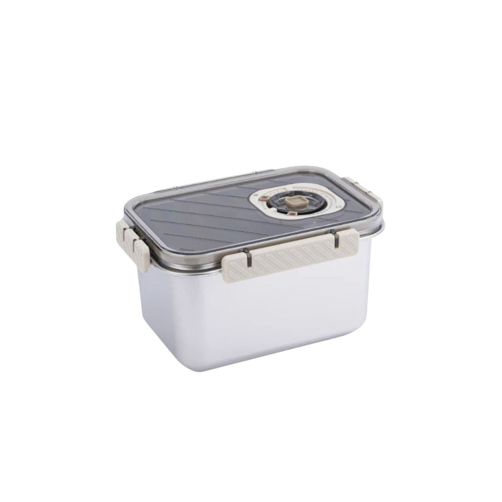 Food Storage Container 2200mL 304 Stainless Steel Airtight Lockable Lunch Bowl