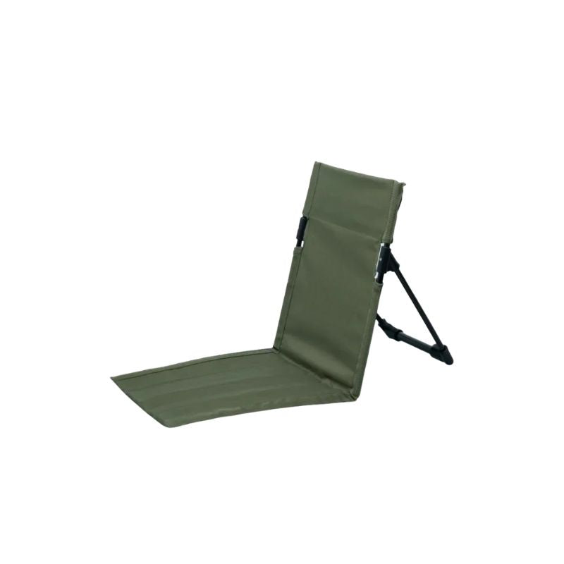 Ultra-Light Folding Floor Chair Portable Camping Beach Seat with Aluminium Alloy Frame - Green
