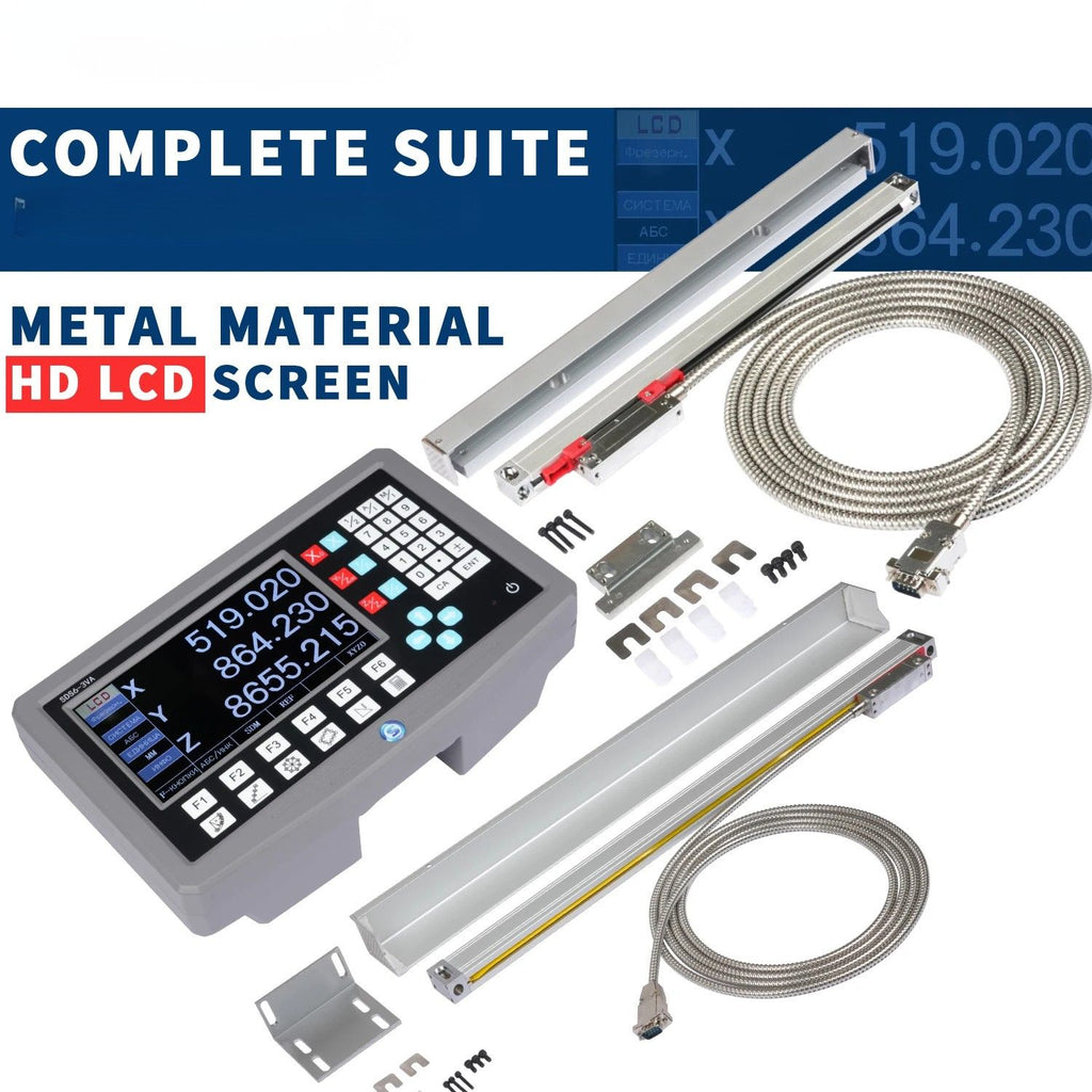 Digital Readout System 3 Axis 7 Inch TFT Display 1000mm Linear Scale CNC Measurement Kit