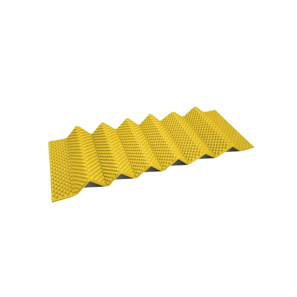 Ultralight Folding Sleeping Mat 2cm Egg Crate Foam Camping Pad with Aluminium Foil Insulation - Yellow