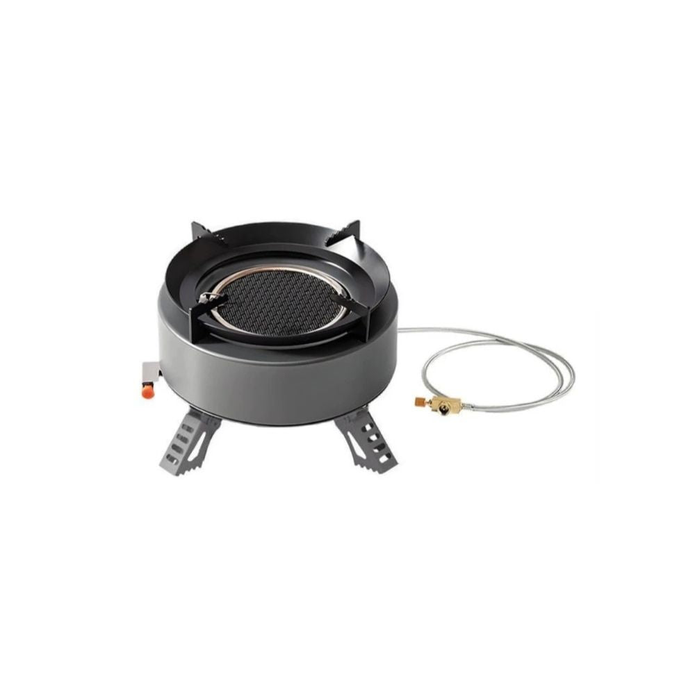 Camping Gas Stove 3200W Portable Wind Resistant Outdoor Cooking Burner - White