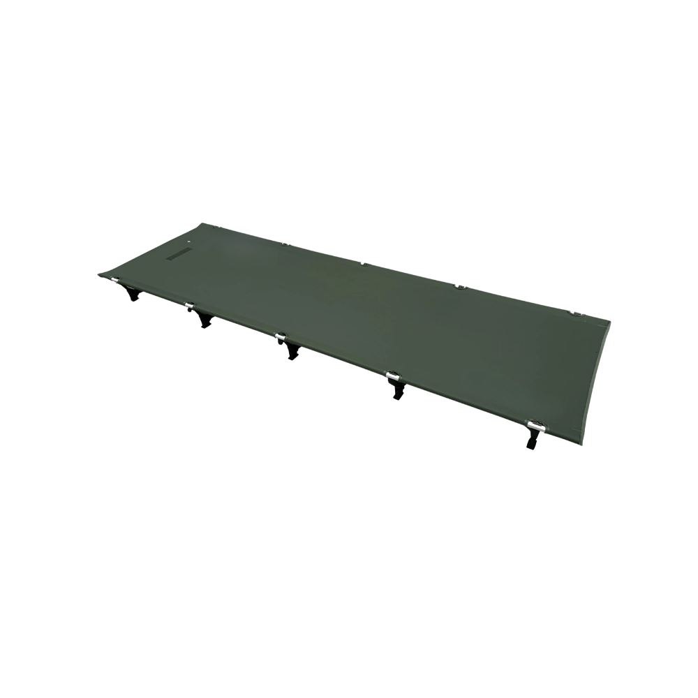 Camping Cot 70cm Portable Folding Bed Ultralight Aluminum Frame Outdoor Sleeping Bed - Green