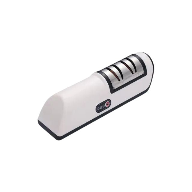 Knife Sharpener 17.8cm Electric Rechargeable Stainless Steel Multi Stage Sharpening Tool - Black