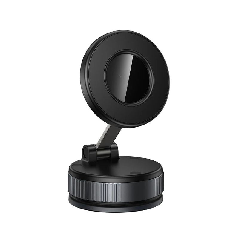 Car Phone Holder 360 Degree Rotating Suction Mount One Hand Operation Dashboard Stand - Black