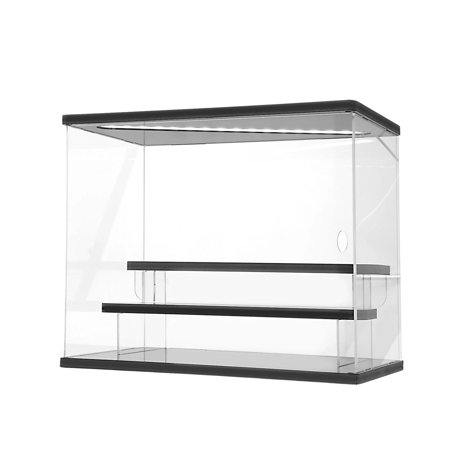 Display Case Portable LED Acrylic Organizer Box 3 Layer Stackable Dust Proof