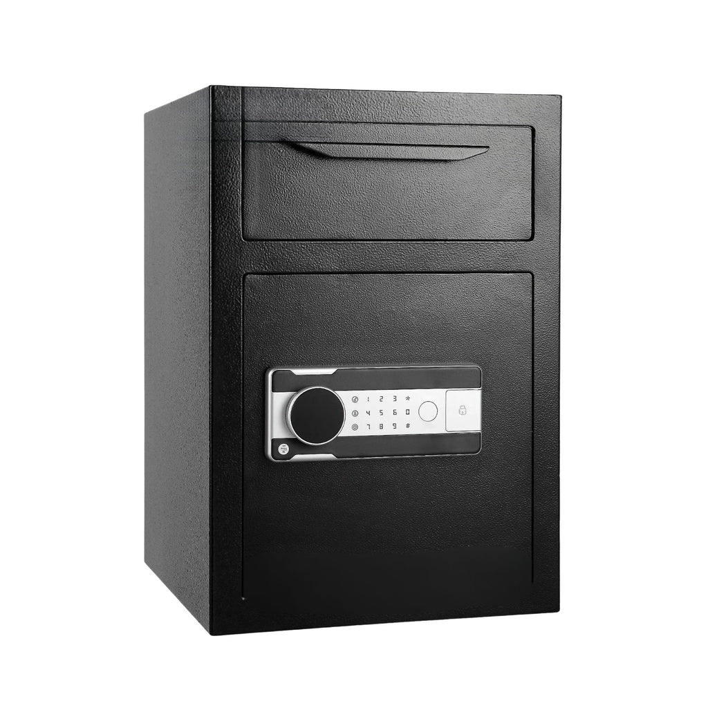 Depository Box 1.7C Electronic Keypad Cash Storage with Drop Slot and Vibration Alert