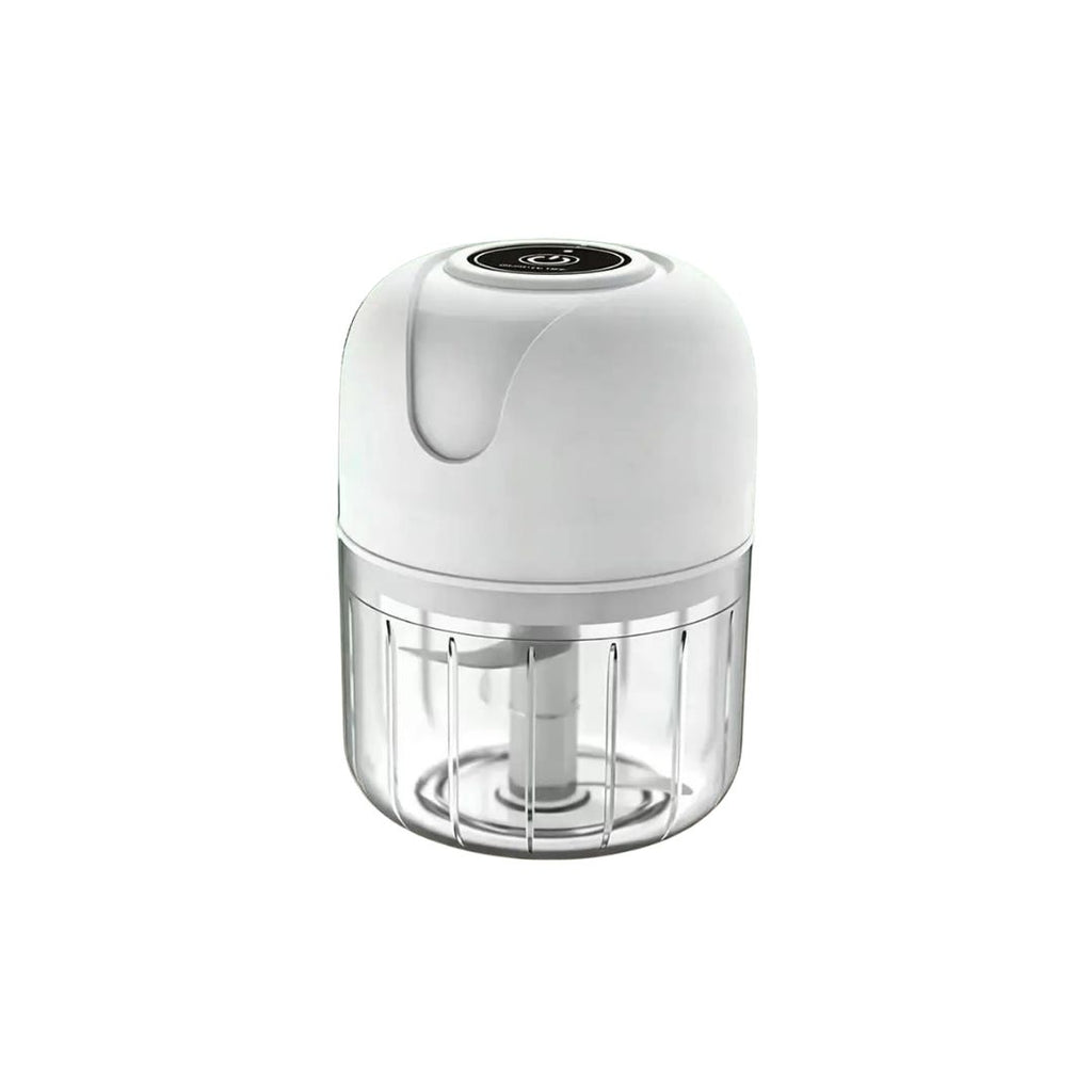 Electric Garlic Chopper 250ml 23W USB Rechargeable Mini Food Processor with Stainless Steel Blade - Green