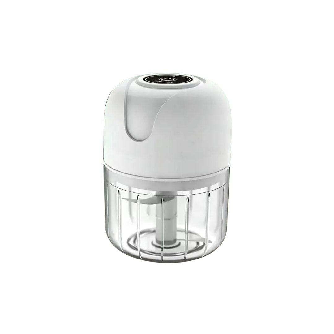 Electric Garlic Chopper 250ml 23W USB Rechargeable Mini Food Processor with Stainless Steel Blade - Green
