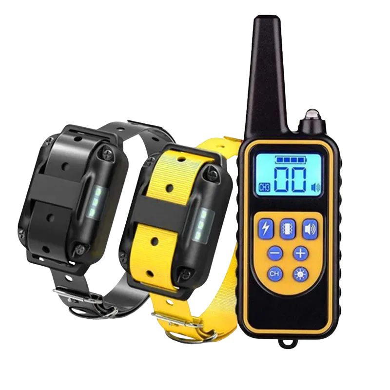 Rechargeable Dog Training Collar Remote Control Waterproof Training System 3 Collar Set