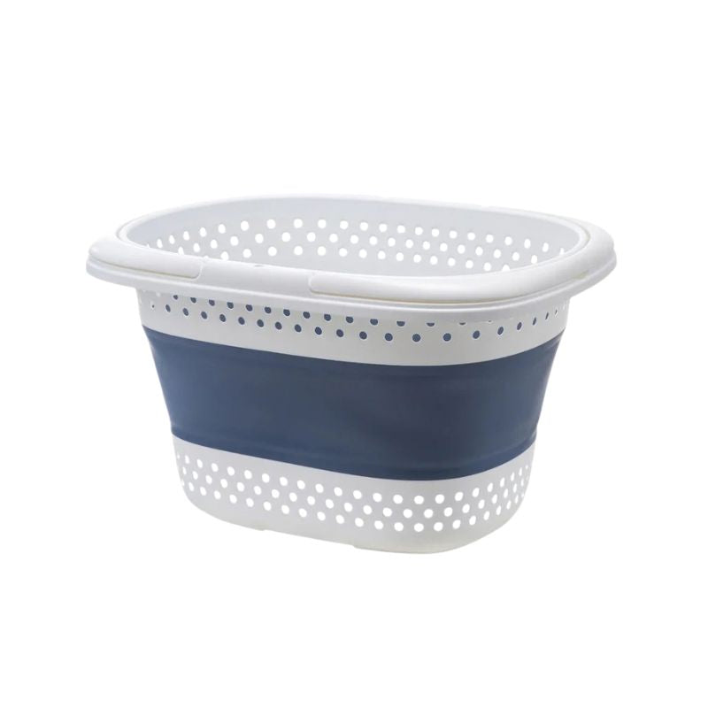 Laundry Basket Foldable Plastic Clothes Hamper Space Saving Storage Container