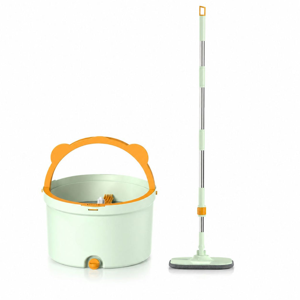 Spin Mop 135cm Dirty Water Separation Floor Cleaning System with 3 Replacement Mop Heads