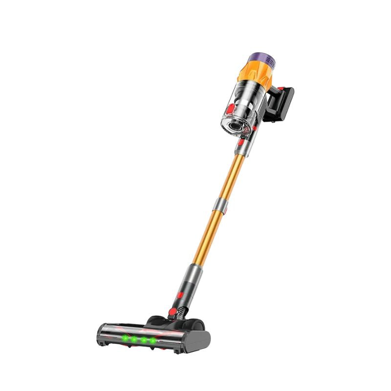 Vacuum Cleaner 550W Cordless Stick Vacuum 50000Pa HEPA Filtration LED Touchscreen - Gold