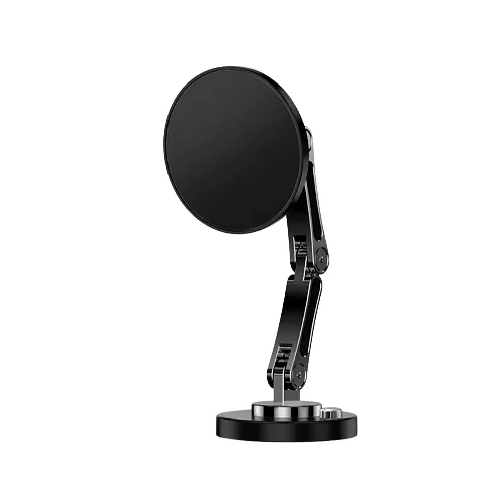 Car Phone Holder 360 Degree Rotating Aluminium Dashboard Mount Adjustable Navigation Stand - No Wireless Charger